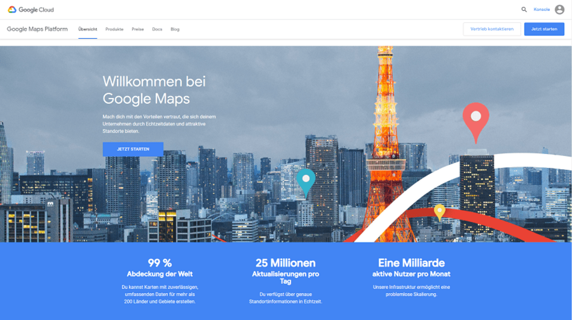 Google Maps Api Generierung